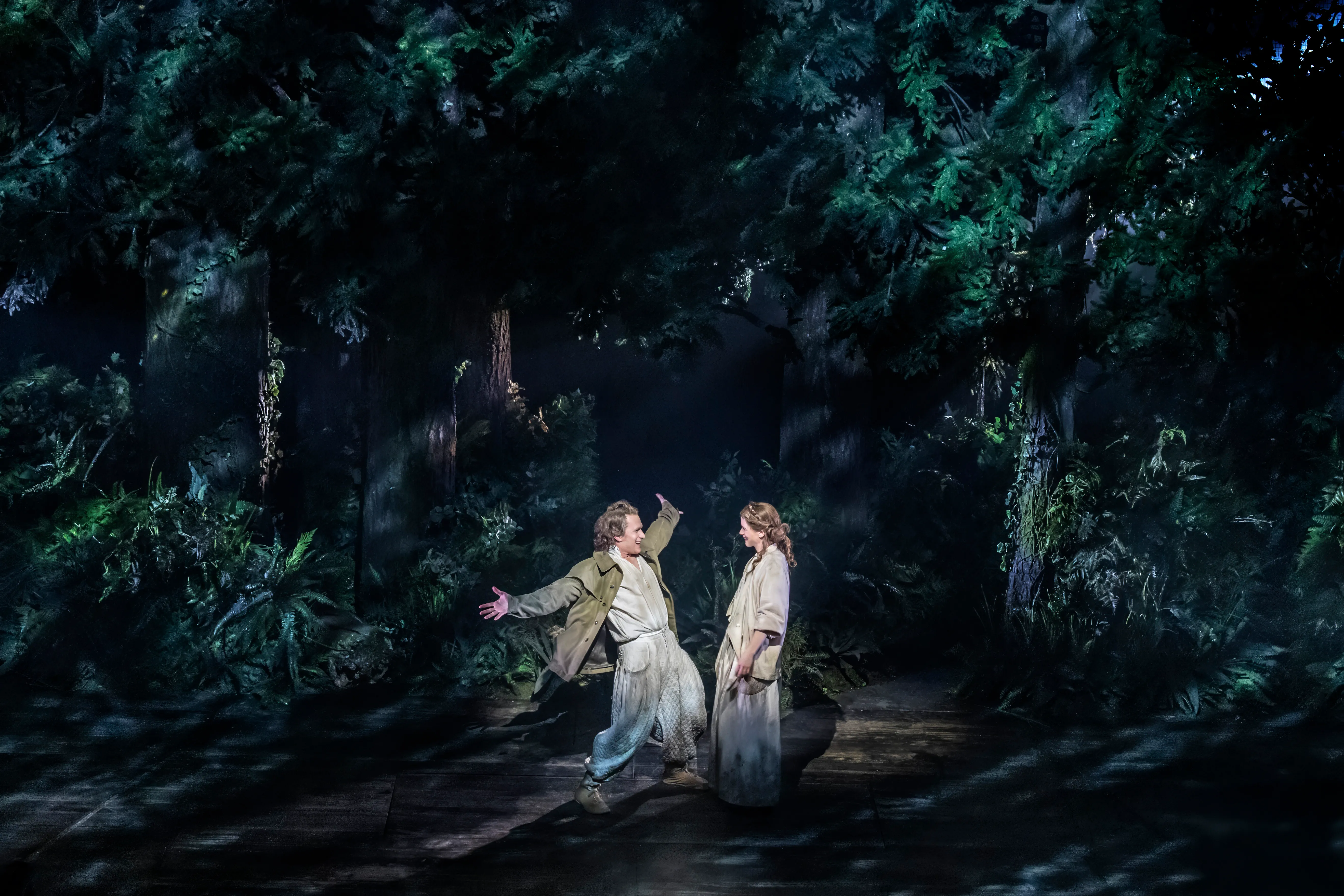 Jamie Parker and Katie Brayben as the Baker and the Baker's Wife