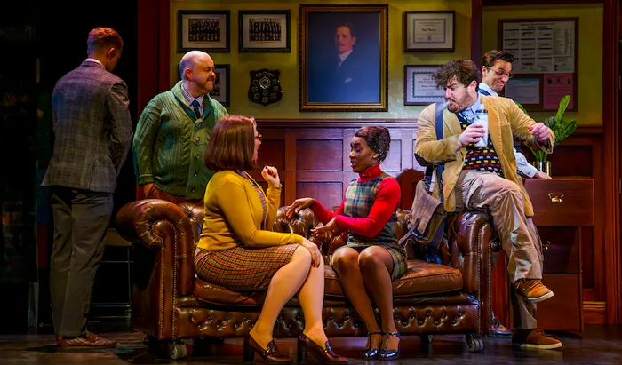 Jake Sharp and the teachers in School of Rock on the UK tour