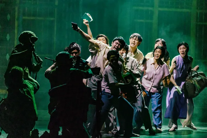 The company of Miss Saigon on the UK tour